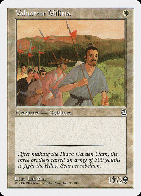 Volunteer Militia – Portal Three Kingdoms (PTK-30) Magic: The Gathering card | LC-REM-20260804-15476052230476-0af243f6-ef28-49d1-afeb-ac03d568ed6a