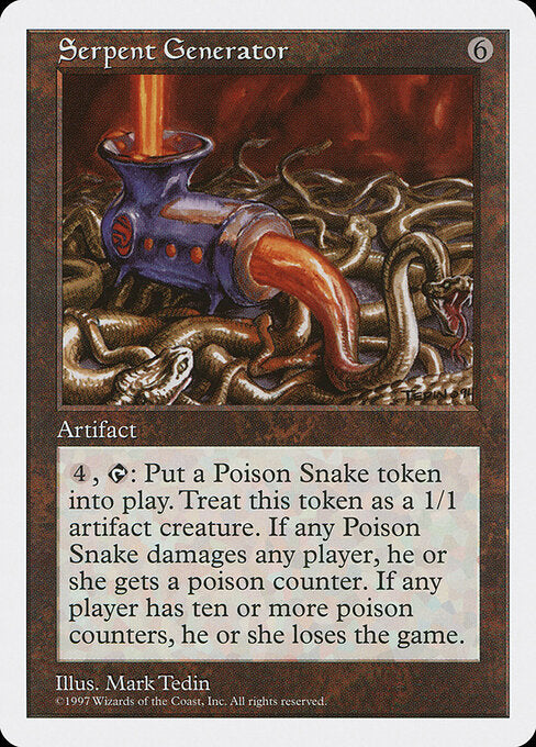 Serpent Generator – Fifth Edition (5ED-397) Magic: The Gathering card | LC-REM-20260804-15151582085452-0b08f89d-2ce3-4686-a8bd-ed982280ae4d