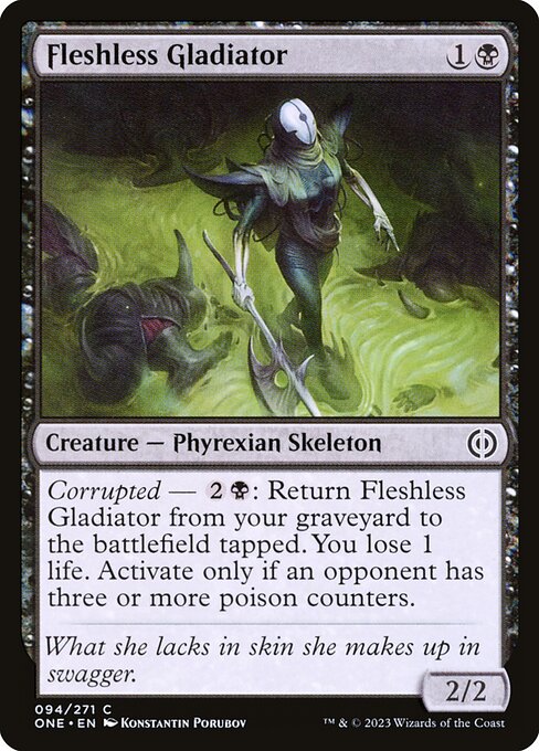 Fleshless Gladiator – Phyrexia: All Will Be One (ONE-94) Magic: The Gathering card | LC-REM-20260804-15711438864716-0b2a32c9-f0ae-4ae4-a5c5-72bea05018fb Hoofdafbeelding
