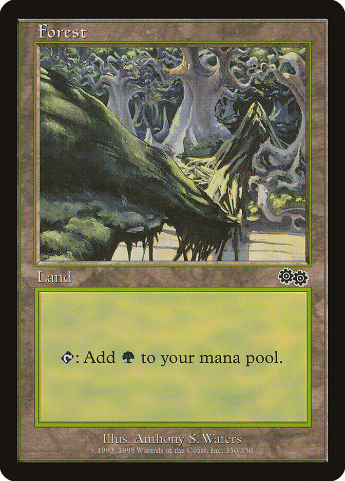 Magic-kaart Forest USG-350 uit Urza's Saga (Land)