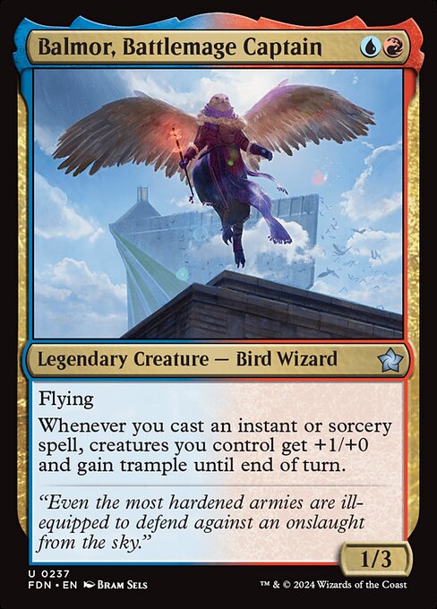 Balmor, Battlemage Captain – Magic: The Gathering Foundations (FDN-237) Magic: The Gathering card Main image