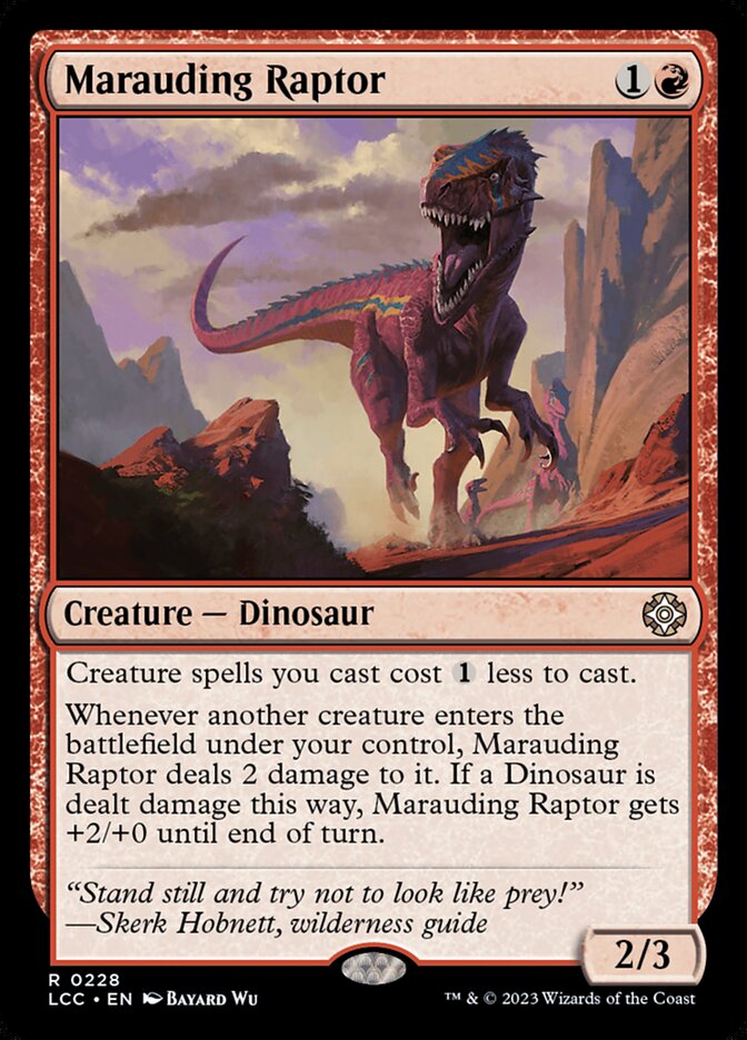 Marauding Raptor - Commander: The Lost Caverns of Ixalan (Rare) [LCC-228]
