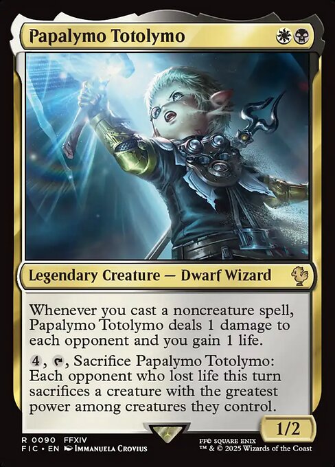 Papalymo Totolymo – Final Fantasy Commander (FIC-90) Magic: The Gathering card | LC-REM-20260804-15339630068044-0b876b1e-fcf4-4e5c-81b0-1080ac8099ed Imagen principal del producto
