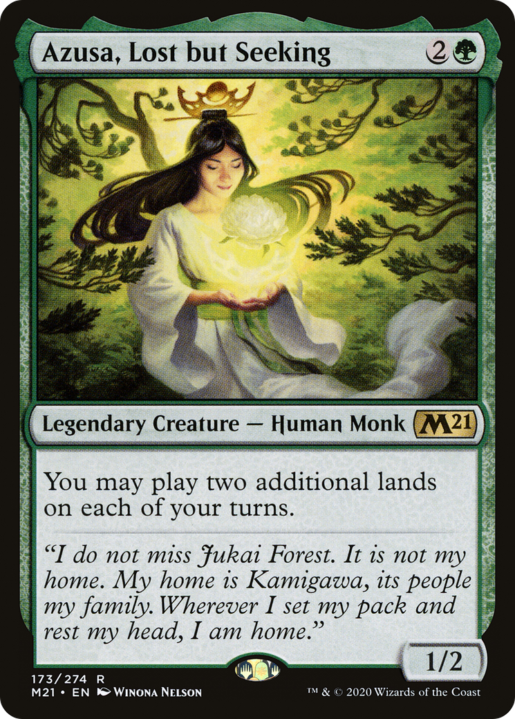 Azusa, Lost but Seeking – Core 2021 173 – Magic: The Gathering single card Main image