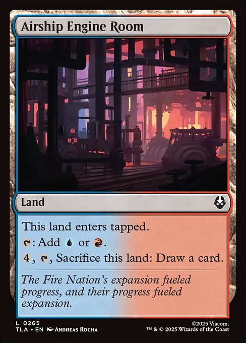 Airship Engine Room – Avatar: The Last Airbender (TLA-265) Magic: The Gathering card Immagine principale del prodotto