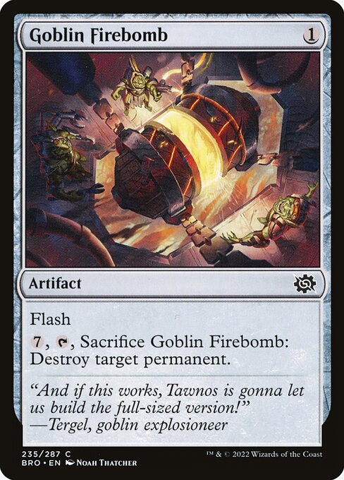 Goblin Firebomb – The Brothers' War (BRO-235) Magic: The Gathering card Hauptbild