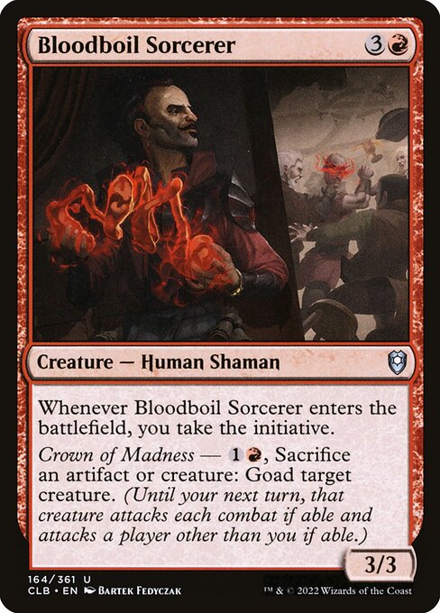Bloodboil Sorcerer – Commander Legends: Battle for Baldur's Gate (CLB-164) Magic: The Gathering card