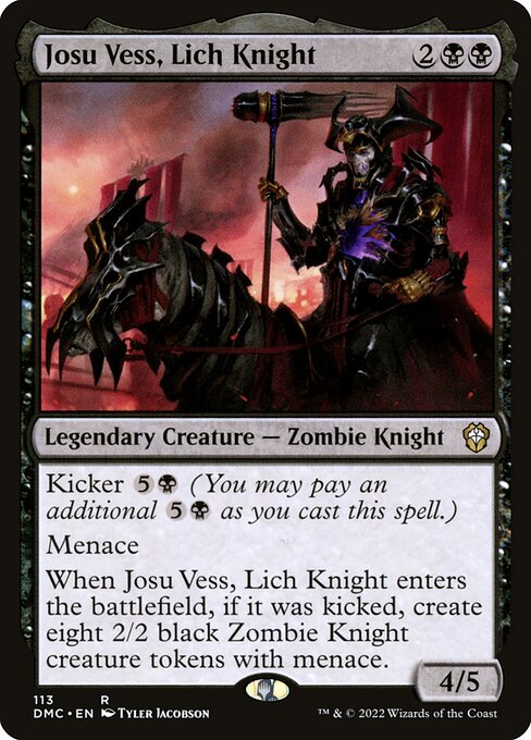 Josu Vess, Lich Knight – Commander: Dominaria United (DMC-113) Magic: The Gathering card