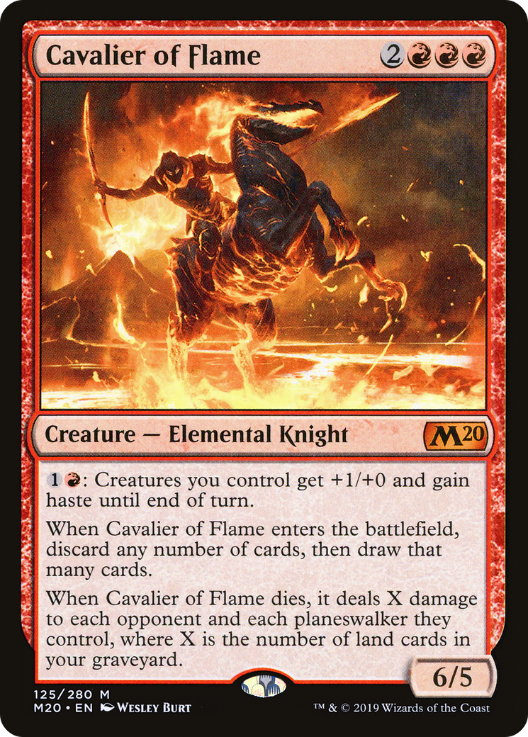 Cavalier of Flame – Core 2020 125 – Magic: The Gathering single card Hauptbild