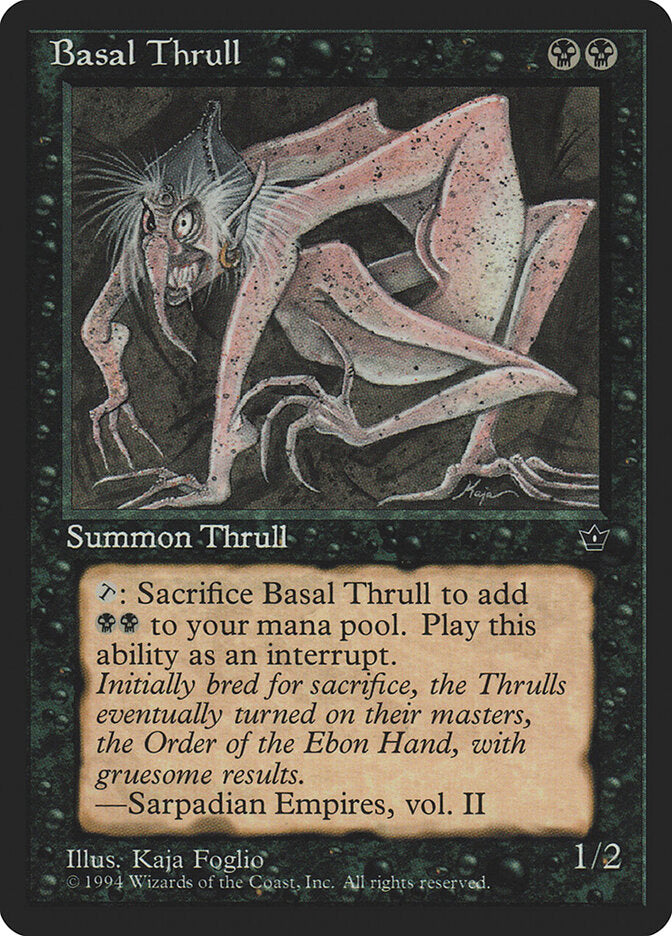 Magic-kaart Basal Thrull FEM-34a uit Fallen Empires (Common)