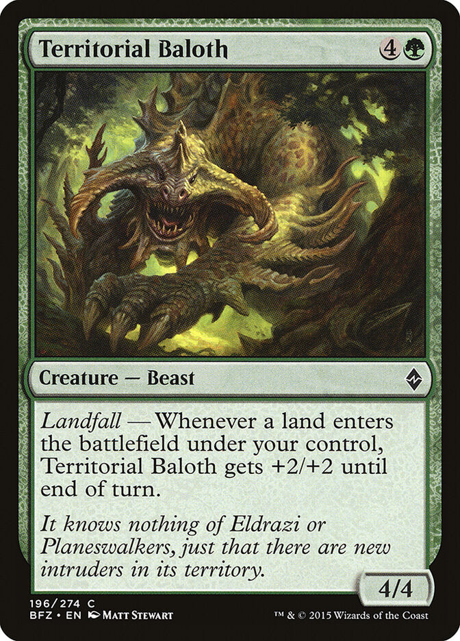 Territorial Baloth - Battle for Zendikar (Common) [BFZ-196] Imagen principal del producto