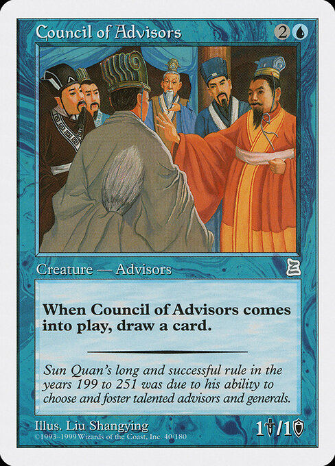 Council of Advisors – Portal Three Kingdoms (PTK-40) Magic: The Gathering card | LC-REM-20260804-15476051935564-0c59f45b-46fa-4494-9b25-cf9d3e462539