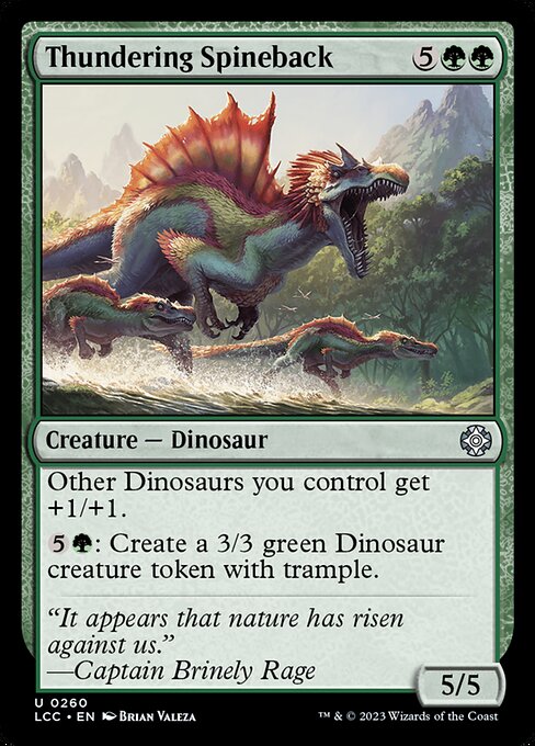 Thundering Spineback – The Lost Caverns of Ixalan Commander (LCC-260) Magic: The Gathering card | LC-REM-20260804-15151734489420-0c65d26e-b529-43ba-9e6e-82aed27cbbfc Main image