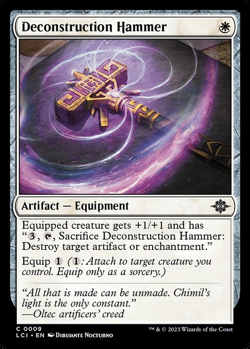 Deconstruction Hammer – The Lost Caverns of Ixalan (LCI-9) Magic: The Gathering card Hoofdafbeelding