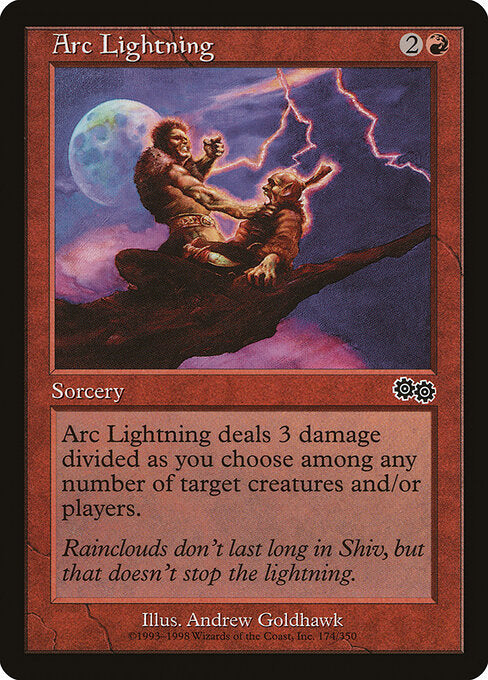 Arc Lightning – Urza's Saga (USG-174) Magic: The Gathering card Imagen principal del producto
