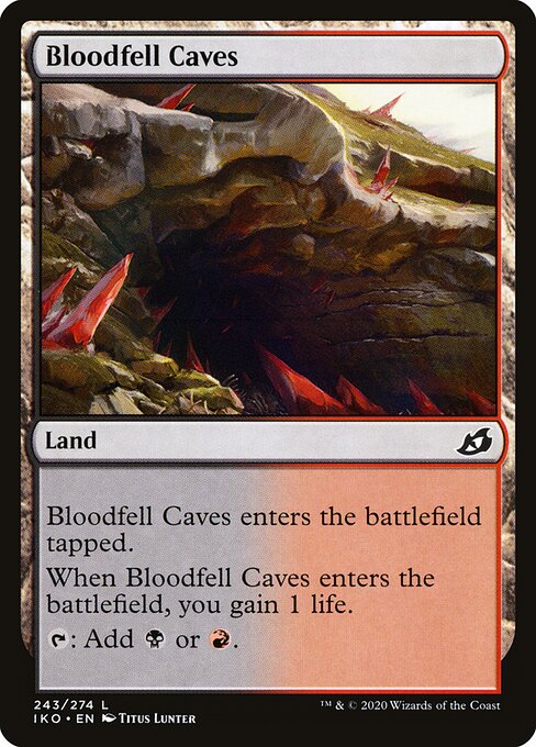 Bloodfell Caves – Ikoria: Lair of Behemoths (IKO-243) Magic: The Gathering card Main image