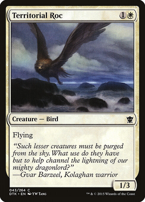 Territorial Roc – Dragons of Tarkir (DTK-43) Magic: The Gathering card