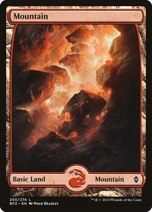 Mountain – Battle for Zendikar (BFZ-265) Magic: The Gathering card