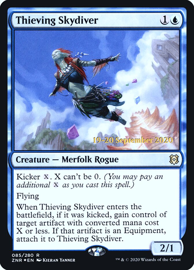 Magic-kaart Thieving Skydiver PZNR-85 uit Zendikar Rising: Promos (Rare)