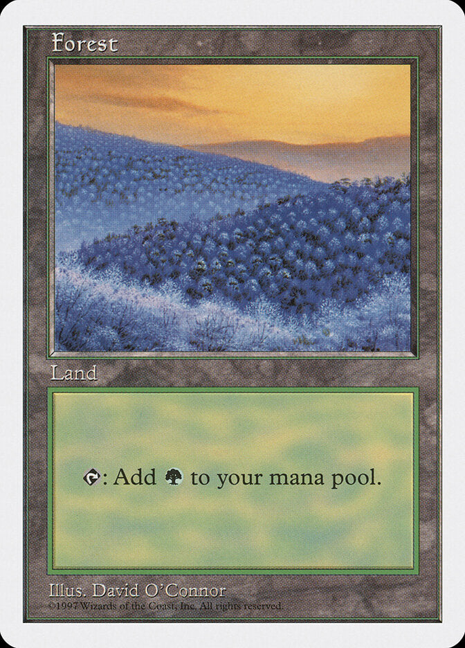 Magic-kaart Forest 5ED-449 uit Fifth Edition (Land)