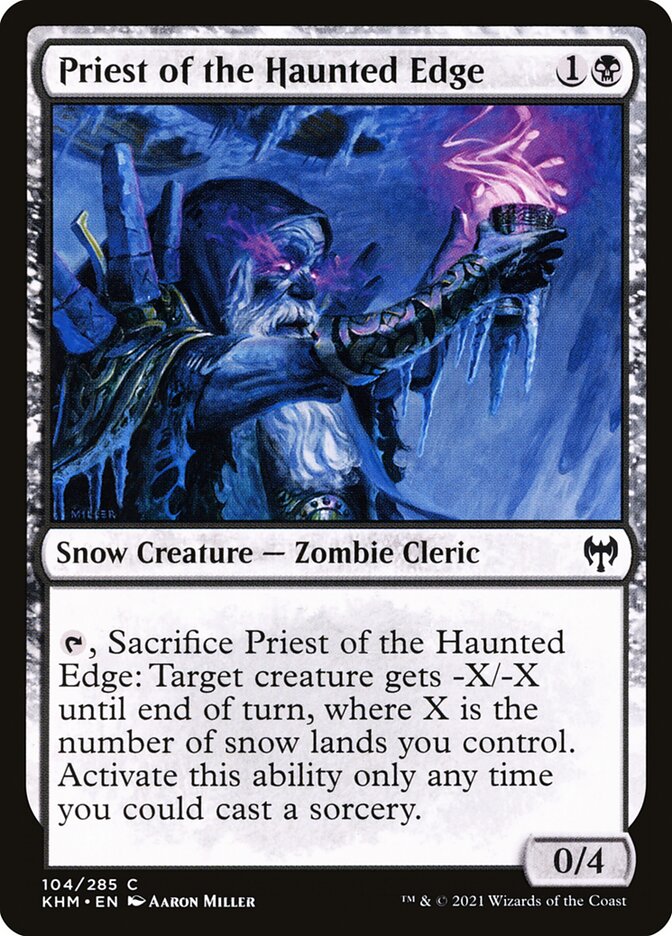 Priest of the Haunted Edge - Kaldheim (Common) [KHM-104] Immagine principale del prodotto