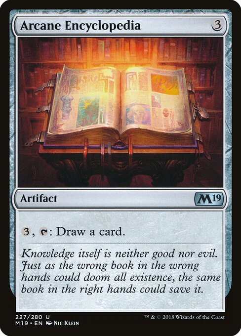 Arcane Encyclopedia – Core Set 2019 (M19-227) Magic: The Gathering card Immagine principale del prodotto