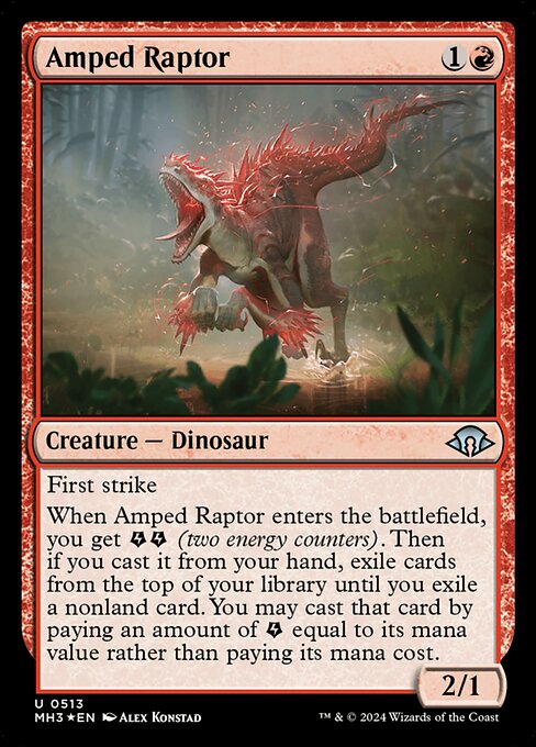 Amped Raptor – Modern Horizons 3 (MH3-513) Magic: The Gathering card | LC-REM-20260804-15339506630988-0ce50742-3eef-417e-8042-046969e9ea01