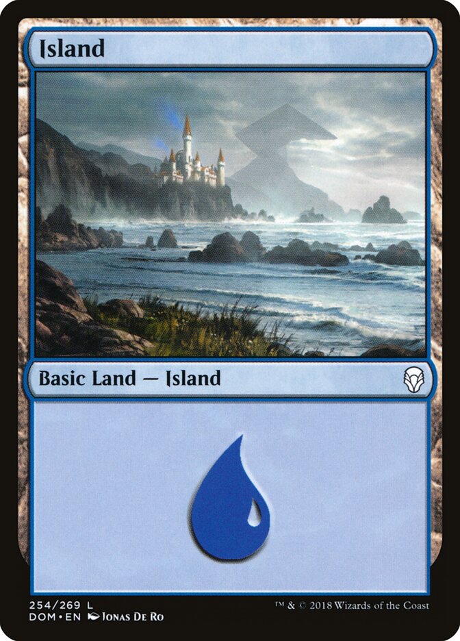 Island (V.1) - Dominaria (Land) [DOM-254]