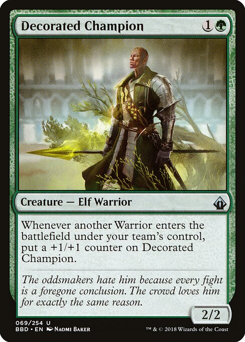 Decorated Champion – Battlebond (BBD-69) Magic: The Gathering card Hauptbild