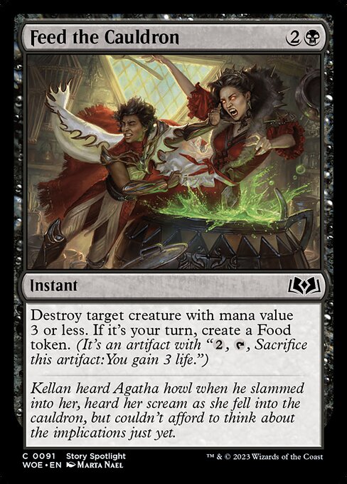 Feed the Cauldron – Wilds of Eldraine (WOE-91) Magic: The Gathering card