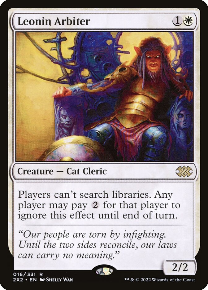 Leonin Arbiter - Double Masters 2022 (Rare) [2X2-16] Main image