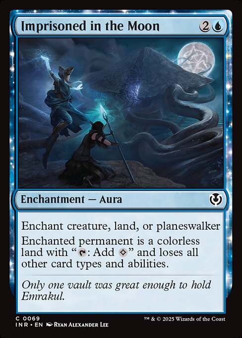 Imprisoned in the Moon – Innistrad Remastered (INR-69) Magic: The Gathering card