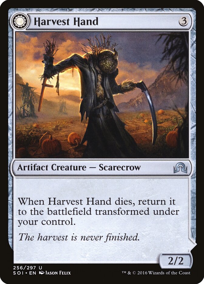 Harvest Hand / Scrounged Scythe - Shadows over Innistrad (Uncommon) [SOI-256] Imagen principal del producto