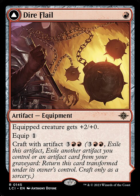 Dire Flail // Dire Blunderbuss – The Lost Caverns of Ixalan (LCI-145) Magic: The Gathering card | LC-REM-20260804-15393179631948-0d2d98ae-fe02-4a86-9e80-7b95e08de21c