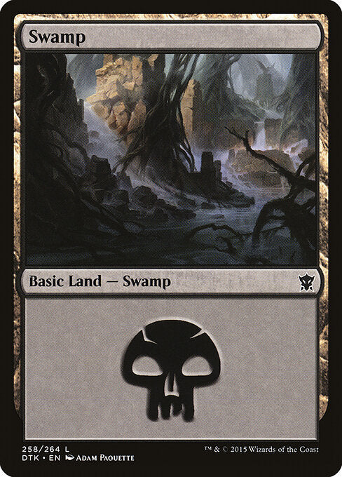 Swamp – Dragons of Tarkir (DTK-258) Magic: The Gathering card