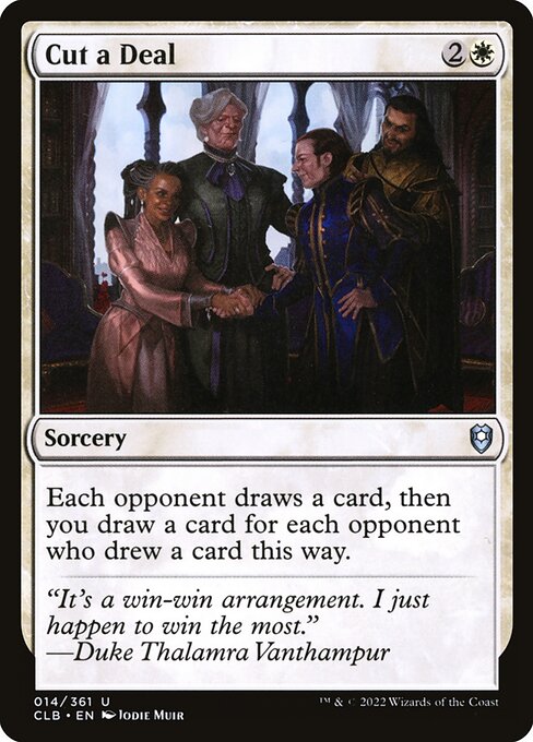 Cut a Deal – Commander Legends: Battle for Baldur's Gate (CLB-14) Magic: The Gathering card