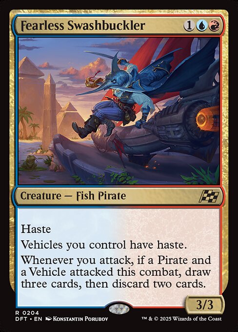 Fearless Swashbuckler – Aetherdrift (DFT-204) Magic: The Gathering card