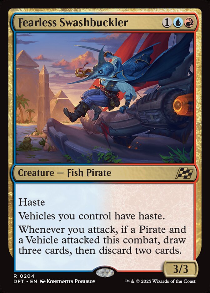 Magic-kaart Fearless Swashbuckler DFT-204 uit Aetherdrift (Rare)