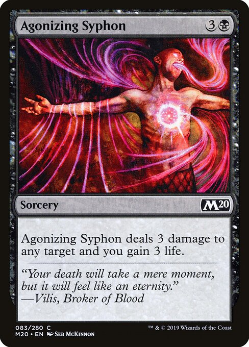 Agonizing Syphon – Core Set 2020 (M20-83) Magic: The Gathering card