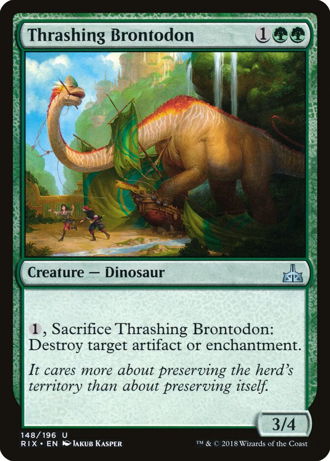 Thrashing Brontodon - Rivals of Ixalan (Uncommon) [RIX-148]