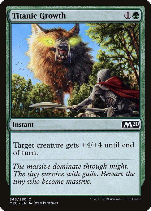 Titanic Growth – Core Set 2020 (M20-343) Magic: The Gathering card | LC-REM-20260804-15711430967628-0db41405-87a2-4a91-97f4-a8af2ffe8313 Imagen principal del producto