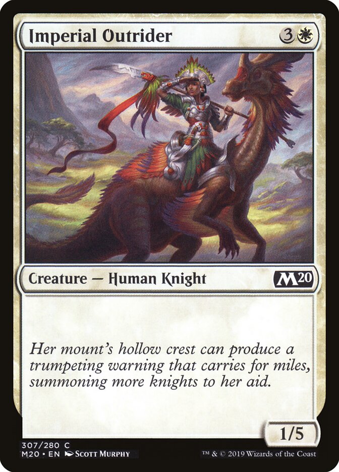 Magic-kaart Imperial Outrider M20-307 uit Core Set 2020 (Common) Hoofdafbeelding