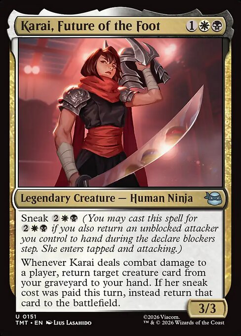 Karai, Future of the Foot – Teenage Mutant Ninja Turtles (TMT-151) Magic: The Gathering card