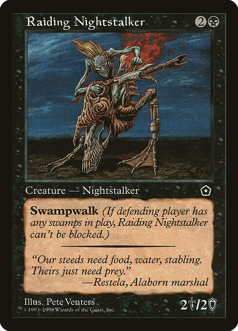 Raiding Nightstalker – Portal Second Age (P02-84) Magic: The Gathering card | LC-REM-20260804-15369821487436-0df2887c-e70b-4ff3-a437-450c0037fb07 Image principale du produit