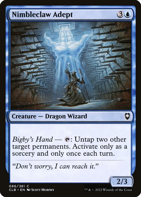 Nimbleclaw Adept – Commander Legends: Battle for Baldur's Gate (CLB-86) Magic: The Gathering card