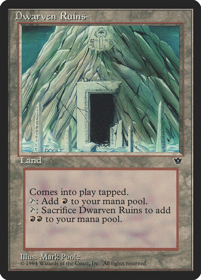Magic-kaart Dwarven Ruins FEM-94 uit Fallen Empires (Uncommon) Image principale du produit