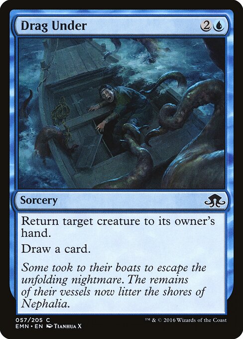 Drag Under – Eldritch Moon (EMN-57) Magic: The Gathering card