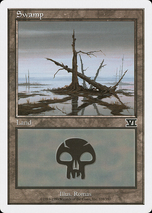 Swamp – Sixth Edition (6ED-339) Magic: The Gathering card