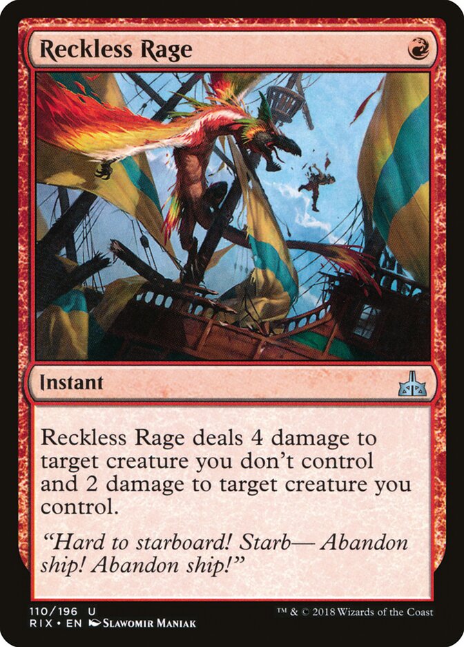 Reckless Rage - Rivals of Ixalan (Uncommon) [RIX-110]