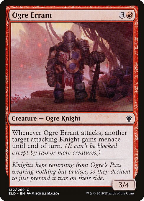 Ogre Errant – Throne of Eldraine (ELD-132) Magic: The Gathering card